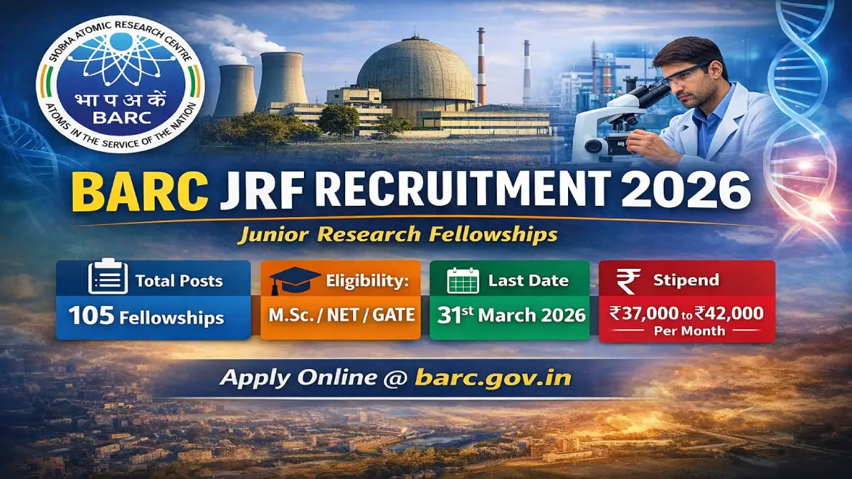 BARC JRF Recruitment 2026