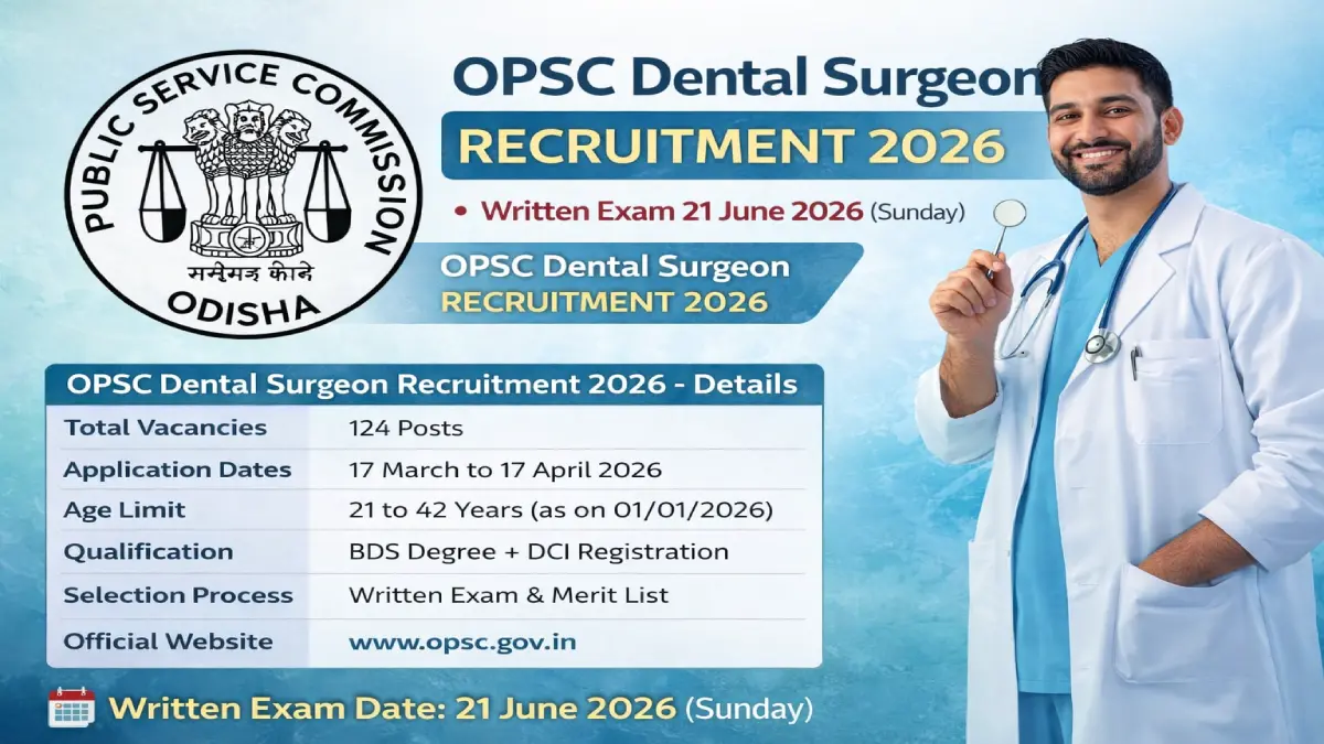 OPSC Dental Surgeon Recruitment 2026