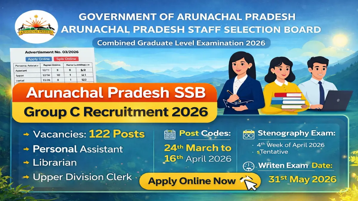 Arunachal Pradesh SSB
Group C Recruitment