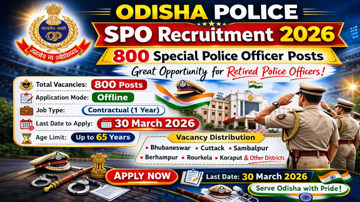 Odisha Police SPO Recruitment 2026